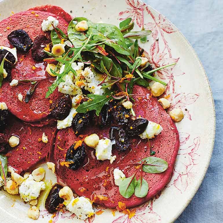 Boekweit-bieten pannenkoekjes