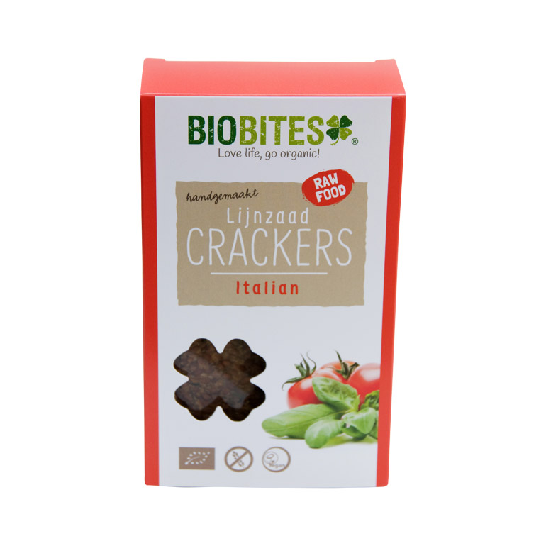 Italian Lijnzaadcrackers van Biobites