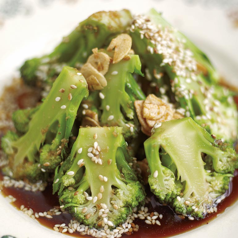 Broccoli met soja  en gember