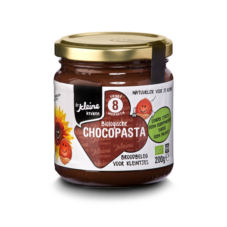 Biologische chocopasta van De Kleine keuken