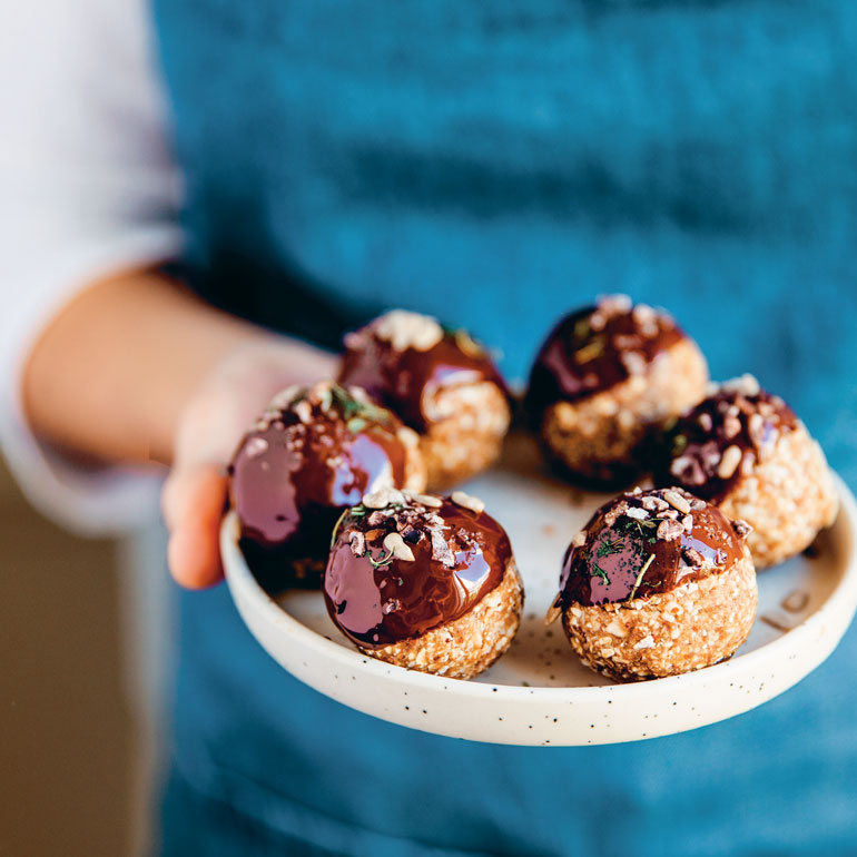 Energieballetjes met cacao & zonnebloempitten