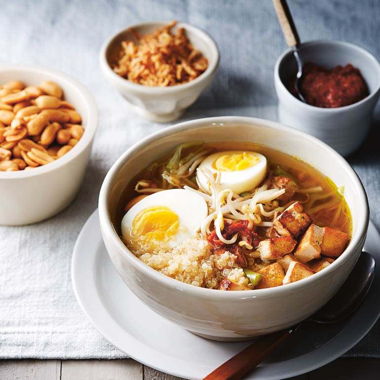 Gadogadosoep met quinoa & pinda’s