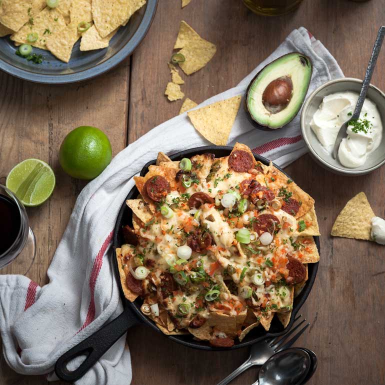 Kampvuur nachos