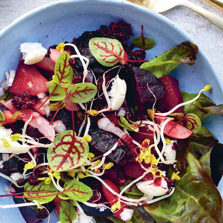 Salade met Rode biet en peertjes