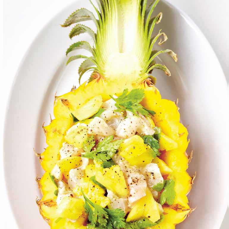 Tartaar van dorade met ananas