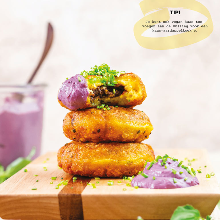 Gevulde aardappelkoekjes