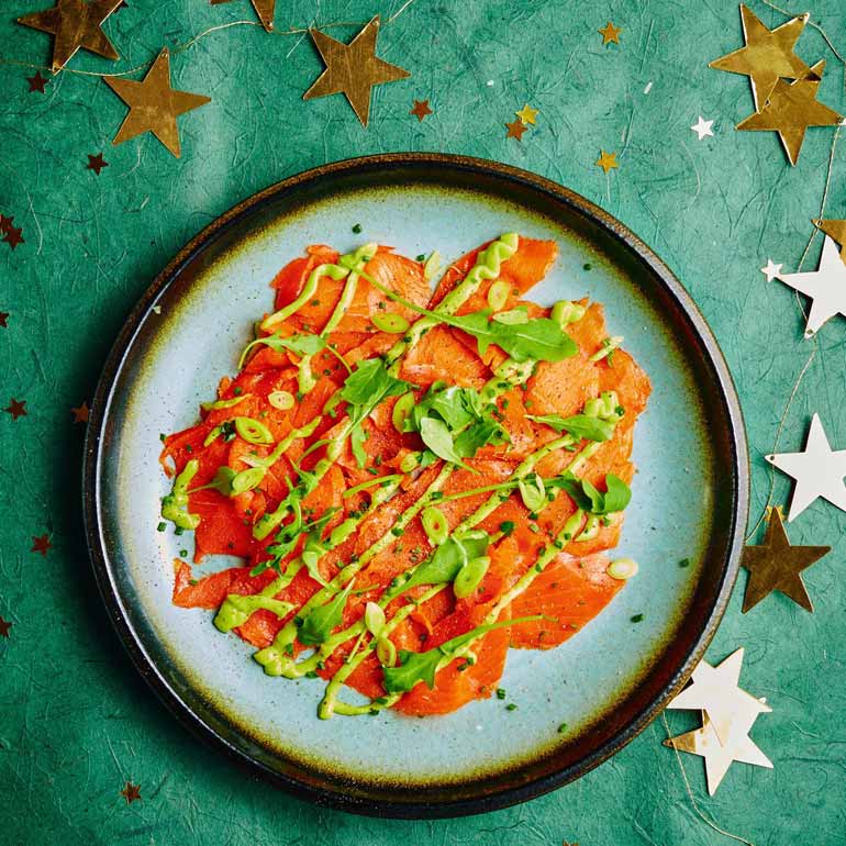 Gerookte zalm met avocado