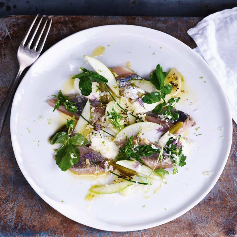 Hollandse Nieuwe met frisse salade