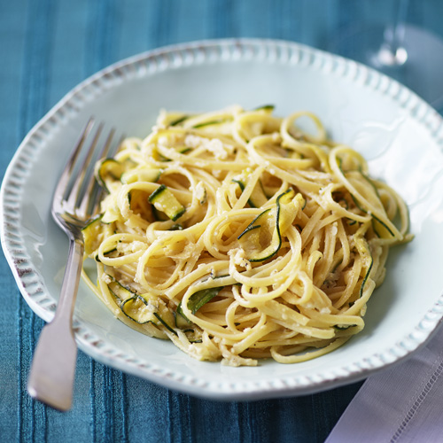 Courgette carbonara